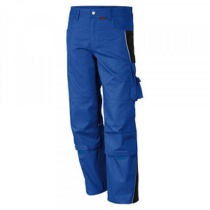 QUALITEX® Herren Arbeitshose „pro mg 245“ kornblau/schwarz Größe 58