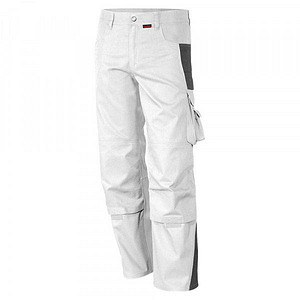 QUALITEX® Herren Arbeitshose „pro mg 245“ weiß/grau Größe 52