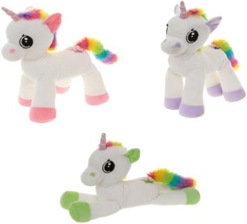 Plüsch Einhorn, 3-fach sortiert