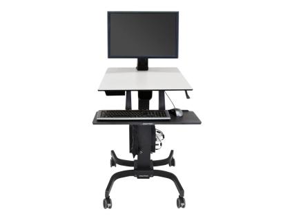 ERGOTRON WORKFIT-C für Einzel HD Fahrwagen für sitzende und stehende Anwendung
