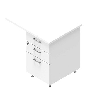 Quadrifoglio Standcontainer weiß 3 Auszüge 80,0 x 60,0 x 75,0 cm