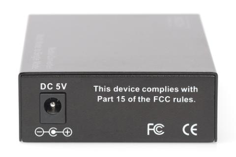DIGITUS Fast Ethernet Multimode auf Singlemode Medien Konverter SC auf SC Welle