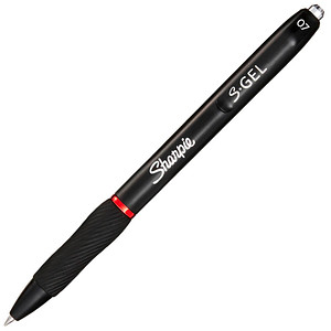 Sharpie S-GEL Gelschreiber schwarz, Schreibfarbe: rot
