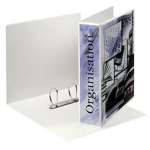 10 Esselte Präsentationsringbücher 2-Ringe weiß 7,7 cm DIN A4