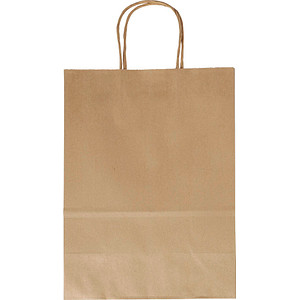 folia Papier-Tragetasche, 240 x 120 x 310 mm, natur