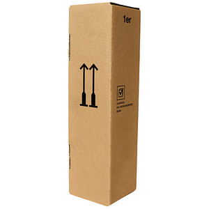 5 Flaschenkartons für 1 Flasche 11,0 x 11,0 x 24,5 cm