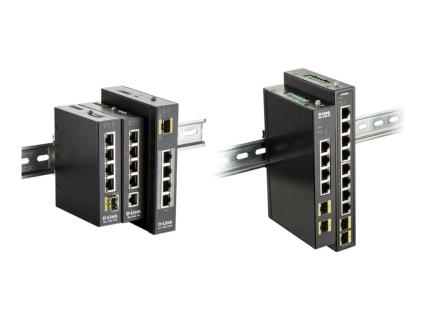D-LINK 4-port Gigabit Industrial Switch including 2 x 100/1000M SFP