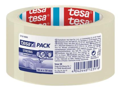 TESA pack Strong  66m 50mm transparent -Packband-