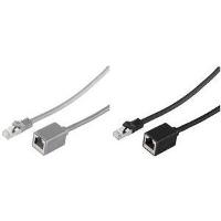 SHIVERPEAKS BASIC-S Patchkabelverlängerung, Kat. 6A, grau - 2m