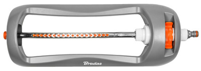 Bradas Viereckregner WHITE LINE, 18 Düsen, grau/orange