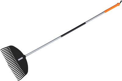 Bradas Fächerrechen TQ mit Metallstiel, 23 Zinken