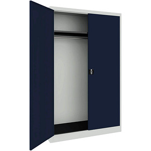 mauser Stahlschrank BF 5-12 G  - 7035/5003 lichtgrau, saphirblau 120,0 x 50,0 x 195,0 cm
