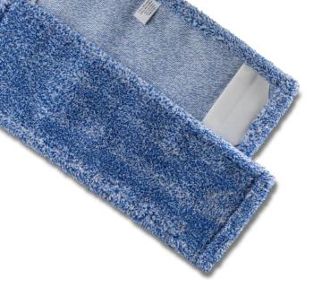 Mikrofasermopp "PREMIUM" blau/weiß meliert | 40 cm Mikrofaser Plüsch, Aufnahme: Tasche