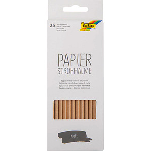 folia Papier-Trinkhalm "KRAFT", Länge: 200 mm