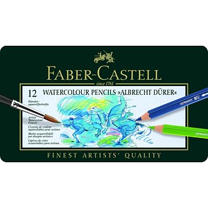 FABER-CASTELL Aquarellstifte ALBREC HT DÜRER, 12er Metalletui (5652561)