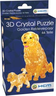 Pz. 3D Crystal Golden Retrieverpaar 44T, Nr: 59189
