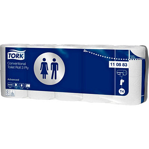 TORK Toilettenpapier, 3-lagig, weiß