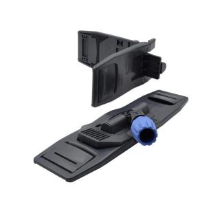 Mopp-Halter/Kunststoffklapphalter "Stereo", blau/schwarz | 50 cm passender Stiel Artikel ||34038||, ||57516||, ||68775||, ||68679||, ||63570||, ||63576||, ||67407||