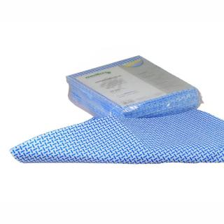 Spültuch/Wischtuch/Universaltuch 35 x 40 cm, 10 Stück/Pack | blau beschichtet, strukturiert, fusselfrei, waschbar 95 °C