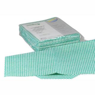 Spültuch/Wischtuch/Universaltuch 35 x 40 cm, 10 Stück/Pack | grün beschichtet, strukturiert, fusselfrei, waschbar 95 °C