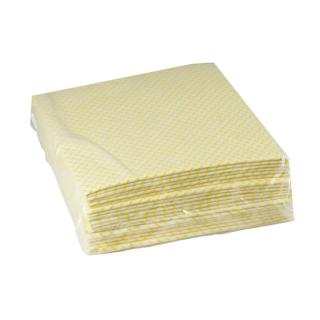 Spültuch/Wischtuch/Universaltuch mit Noppenprofil, 38 x 38 cm, 10 Stück/Pack | gelb 