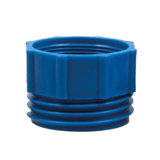 Adapter zwischen Hebepumpe/Fasspumpe und 200-Liter-Kunststoff-Fass, 2" Mauser | blau passend für Hebepumpen ||99088|| aus Polyethylen, Polypropylen und Ryton 