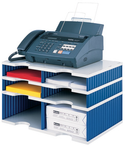 styro Kombieinheit styrodoc duo, 4+2 Fächer, schwarz/grau