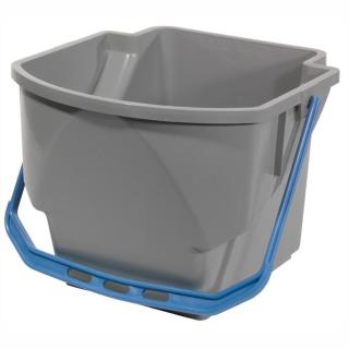 Zubehör/Ersatzteil: 16-Liter-Eimer, grau mit farbcodiertem Henkel | blaupassend für Numatic MidMop ||67553||