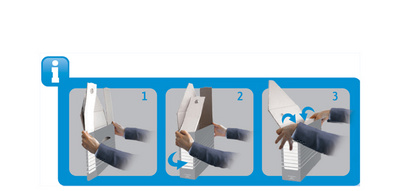 HAMELIN ELBA Archiv-Conainer tric, A4, grau-weiß, stabile Wellpappe Maße: (B)45