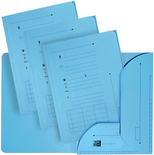 HAMELIN ELBA ULTIMATE Einstellmappe mit 2 Klappen, DIN A4, blau aus 240 g/qm st