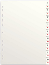 ELBA Karton-Register, A-Z, ohne "ST"/"SCH", A4