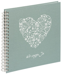 PAGNA Hochzeits-Spiralalbum "Wir sagen ja", minze