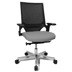 Topstar Bürodrehstuhl "T300", hellgrau / schwarz