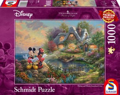 Schmidt Disney Thomas Kinkade Sweethearts Mickey & Minnie Puzzle 1000 Teile
