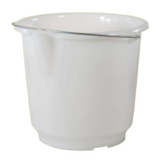 Eimer 15 Liter mit Metallbügel, Ausgießer und Skala | natur Ø 32 cm, Höhe 30 cm