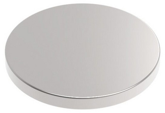 MAUL Neodym-Scheibenmagnet, 10 mm, Haftkraft: 4 kg, silber