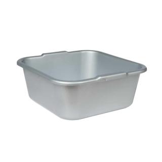 Viereckschüssel 38 x 38 x 15 cm, 14 Liter | silber Spülschüssel / Allzweckschüssel, lebensmittelecht