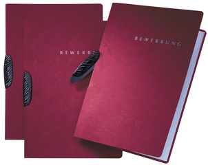 PAGNA Bewerbungsmappe Swing, DIN A4, aus Karton, rot (62200401)