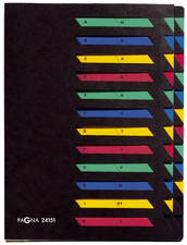 PAGNA Ordnungsmappe DESKORGANIZER A -Z, 24 Fächer, schwarz (62415104)