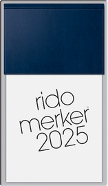 rido idé Tischkalender "Merker Miradur", 2025, dunkelblau