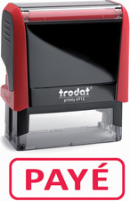 TRODAT Textstempelautomat X-Print 12476,50cm (4912")PAYÉ - für den Markt: F - L
