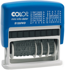 COLOP Wortbandstempel Mini Dater S120/WD, mit Datum, FR