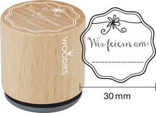 COLOP Motiv-Stempel Woodies "Wir feiern am..."