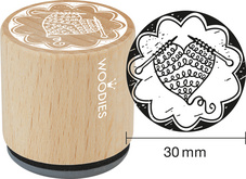 COLOP Motiv-Stempel Woodies Handmade "Herz gestrickt"