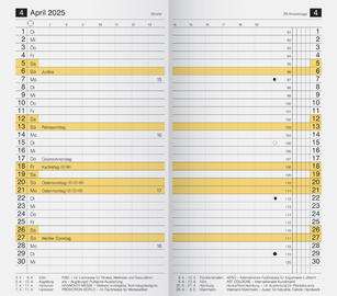 rido idé Kalender-Einlage "M-Planer", Registerschnitt, 2025