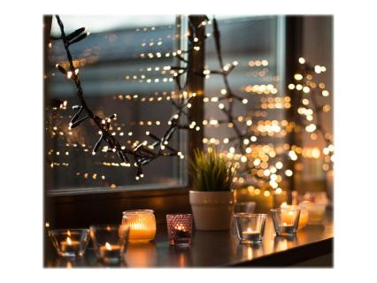 DELTACO Smart Home Lichterkette 80 LED 10m IP44 warmweiß