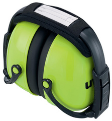 UVEX Kapsel-Gehörschutz K2, faltbar, neongrün Material: Kapseln ABS/ Kopfband E