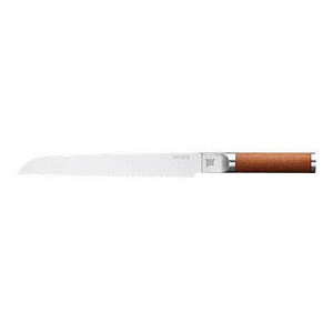 FISKARS® Brotmesser Norden silber, braun glatt, Klinge: 23,0 cm