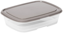 smartstore Frischhaltebox, 0,8 Liter, grau / transparent