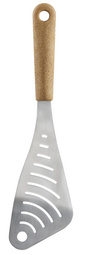 GastroMax Pfannenwender geschlitzt BIO, holzfarbiger Griff